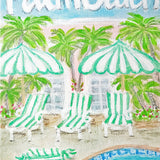 "Greetings from...The Colony Poolside" Postcard