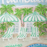 "Greetings from...The Colony Poolside"  Original Painting