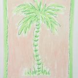 Mini Toile Palm No. 3 (green & pink)
